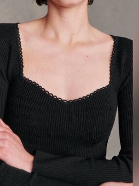 Sezane Maha Jumper sweater Black Large